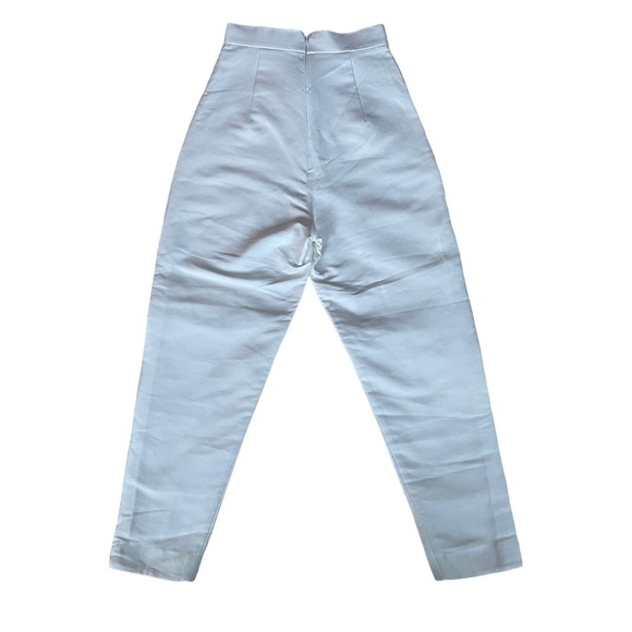 SOLACE LONDON High Rise Ivory Pleated Trousers Size 4 - Picture 3 of 9